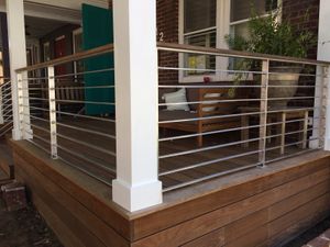 Aluminum porch rail