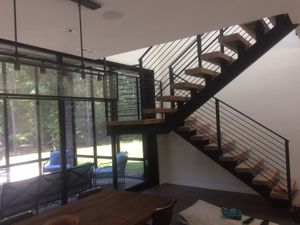 Stair stringers and railing